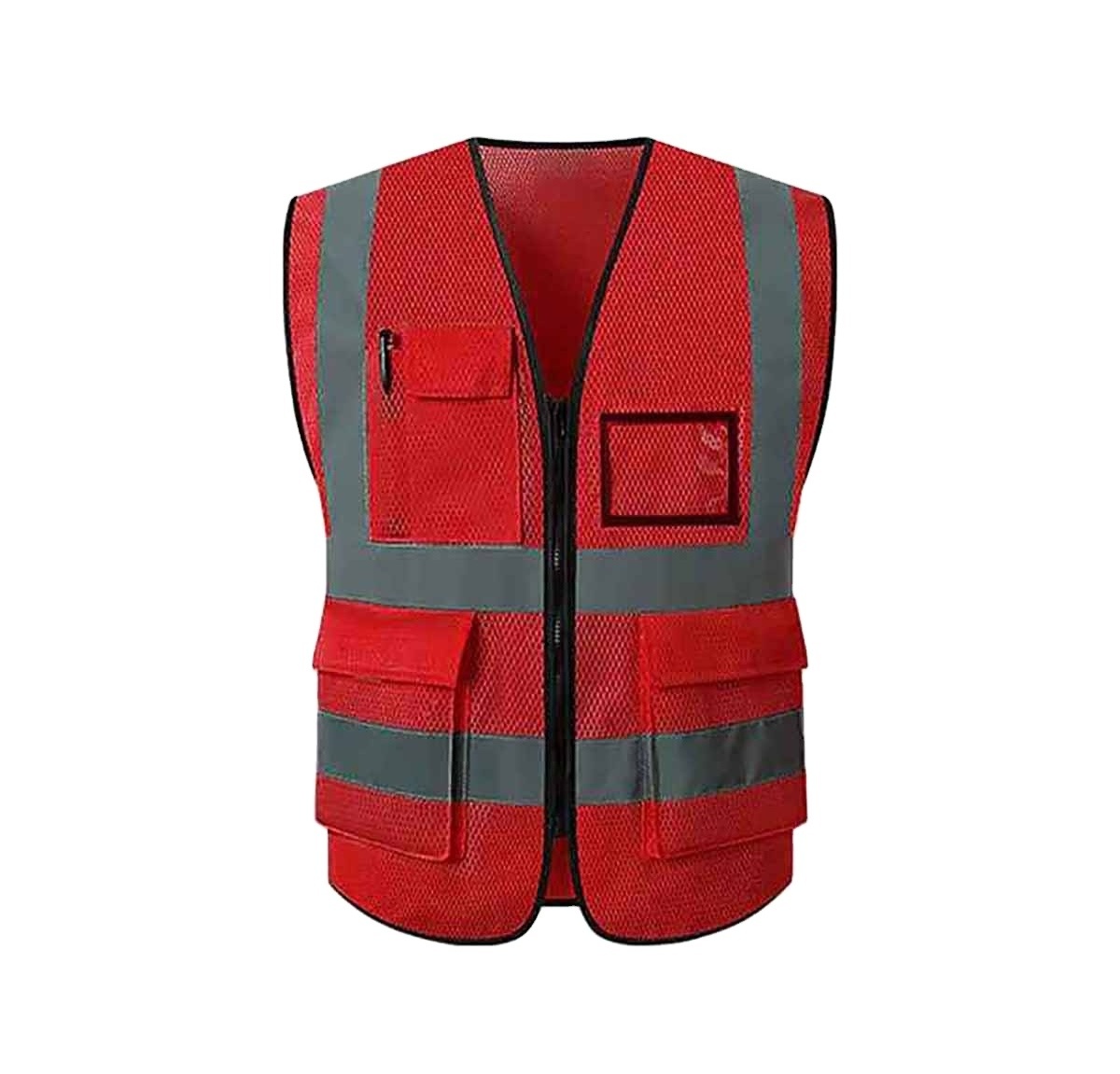 Customized Public Reflective Mesh 100% Polyester reflective jacket high visibility Reflective Vest safety jacket for men