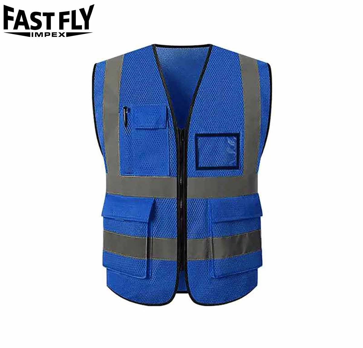 Customized Public Reflective Mesh 100% Polyester reflective jacket high visibility Reflective Vest safety jacket for men