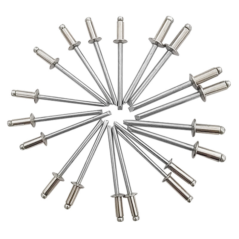 Open end countersunk head aluminium rivets Flat head aluminium rivets Countersunk head break mandrel rivets