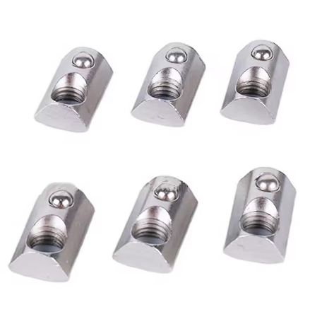 Series Aluminum Profile Extrusion Groove Track With T-block Sliding Nut Hammer Spring Ball Shrapnel Nuts