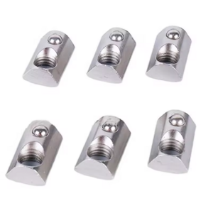 Series Aluminum Profile Extrusion Groove Track With T-block Sliding Nut Hammer Spring Ball Shrapnel Nuts