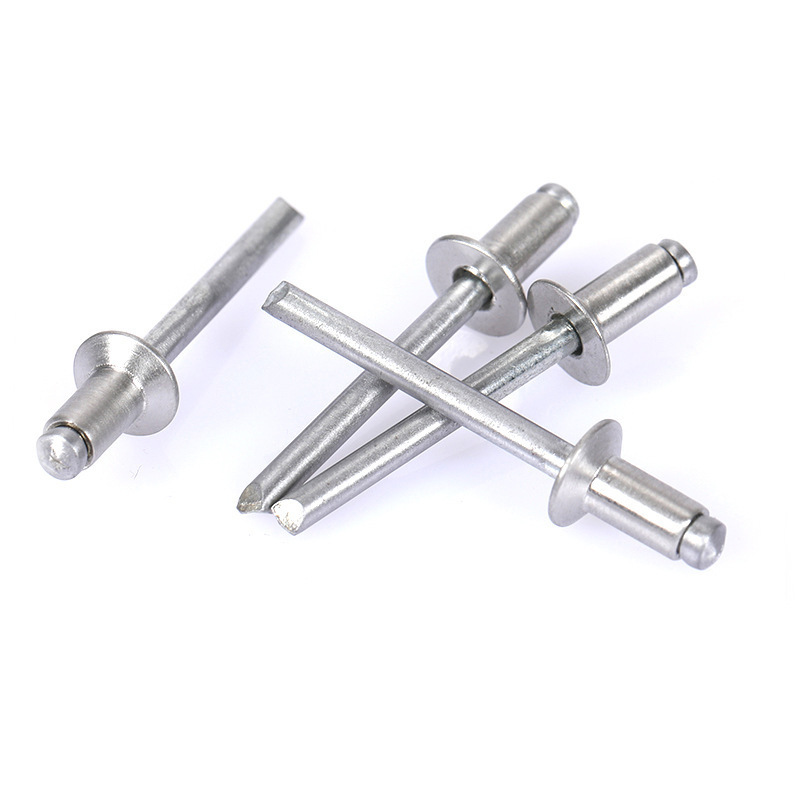 Open end countersunk head aluminium rivets Flat head aluminium rivets Countersunk head break mandrel rivets