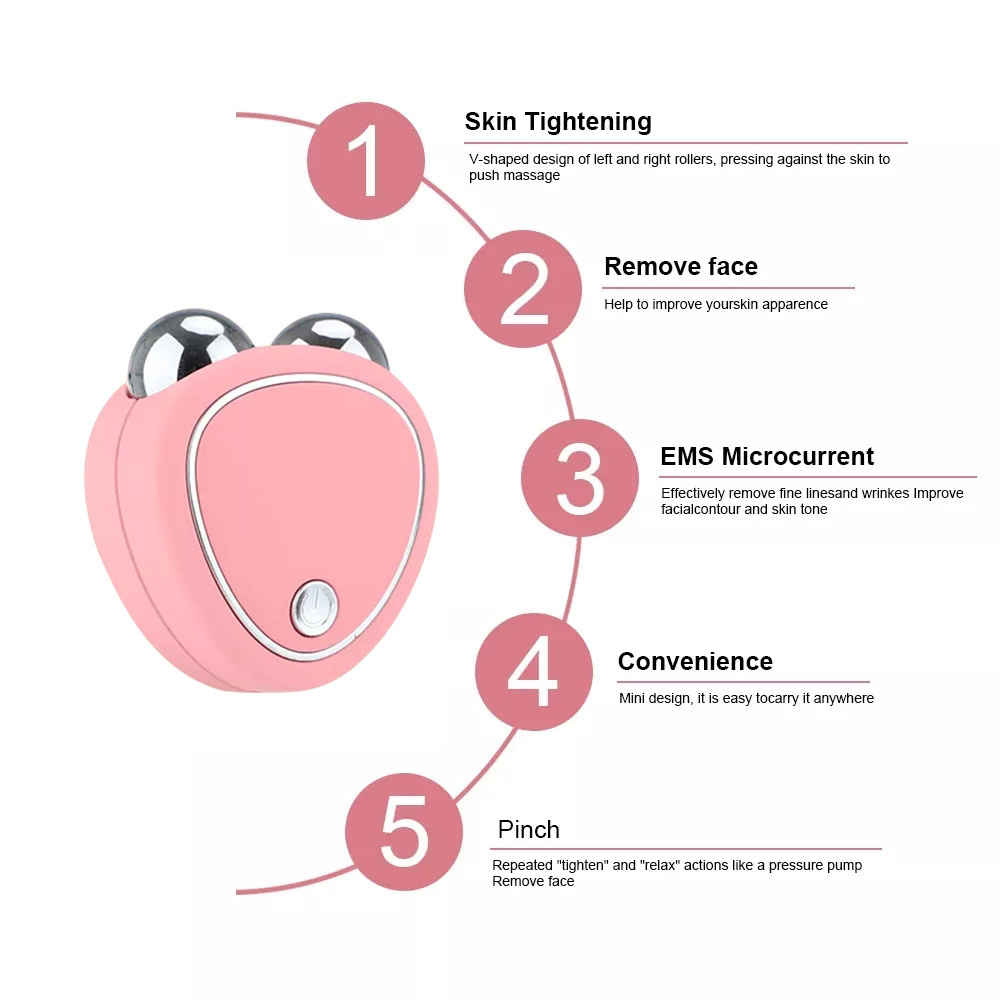 Stainless steel skincare beauty skin face sculpting anti wrinkle micro current facial beauty device