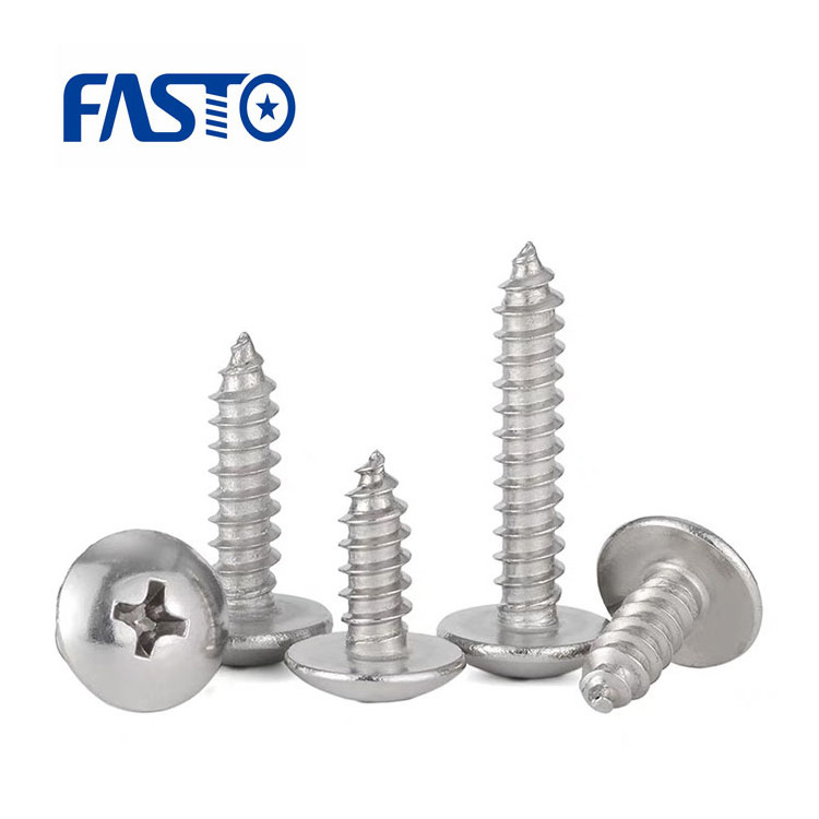 Chinese Low Price Fasteners Factory Stainless Steel Pan Head Self Tapping Screws for Building