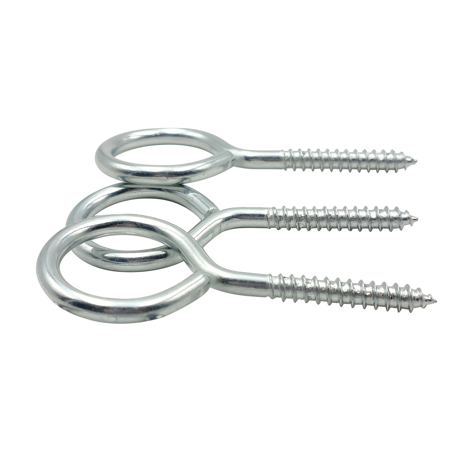 High Quality Galvanized Carbon Steel Eyebolt Self Tapping Eye Screw 9-ring Kit Galvanized Eyebolt Screw Eyes