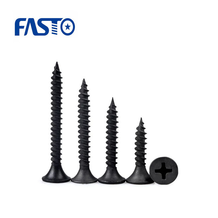 Factory Direct Supply Phillips Head Drywall Screws Coarse Thread Bugle Steel Fasteners Metric Measurement System