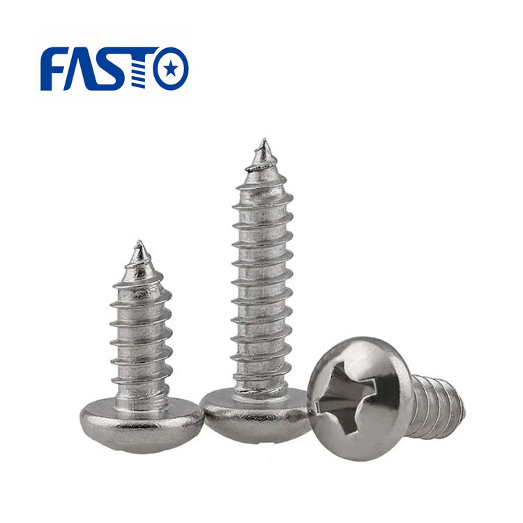 Chinese Low Price Fasteners Factory Stainless Steel Pan Head Self Tapping Screws for Building