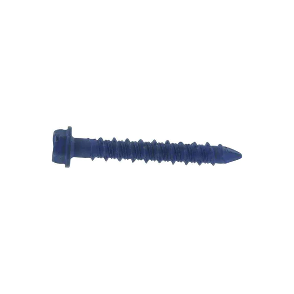 1/4 3/16 inch Hex Washer Head Blue Concrete Anchor Screws Blue Tapcon Concrete Screw