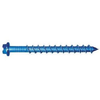 1/4 3/16 inch Hex Washer Head Blue Concrete Anchor Screws Blue Tapcon Concrete Screw