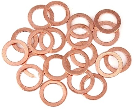 Fasto Supply Fastener Brass Copper Colored Metal Round Flat Fender Washers Sealing Gasket Punched Ring Washer