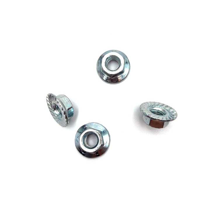 M4 M5 M6 M8 M10 M12 galvanized Serrated Self Locking Hex Flange Nuts