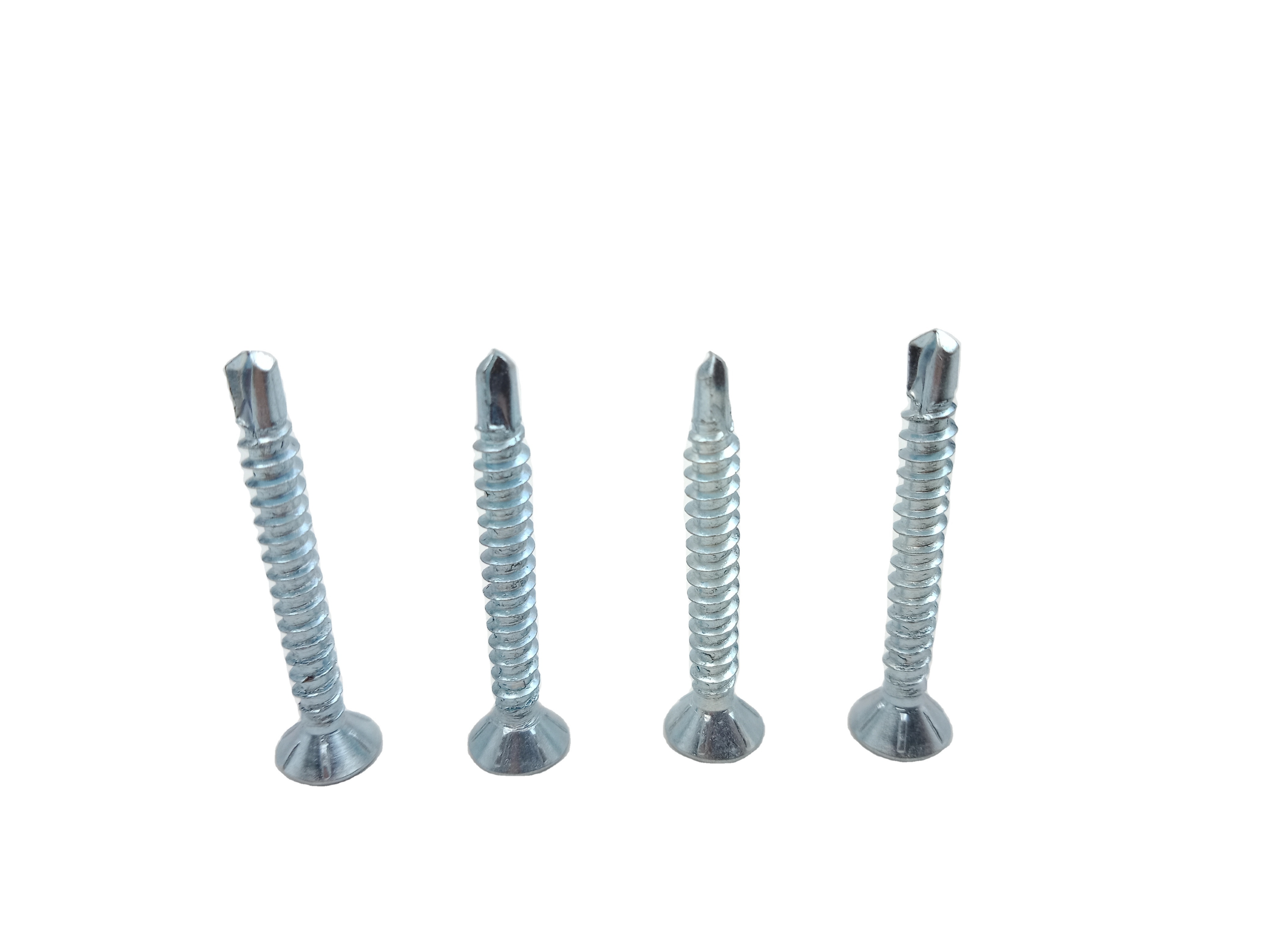 Fasto High Quality Cross Recessed Carbon Steel Flat Countersunk  Head Zinc Plated Self Drilling Screws