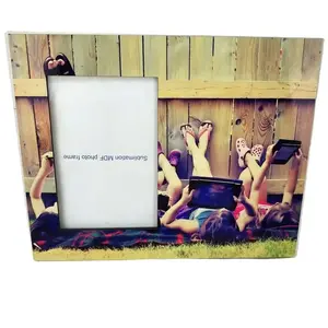 / Office Decoration Photo Frame Sublimation Blank Wooden Fastsub Wholesale Home Customized Logo Low MOQ Wood Photo Holder 