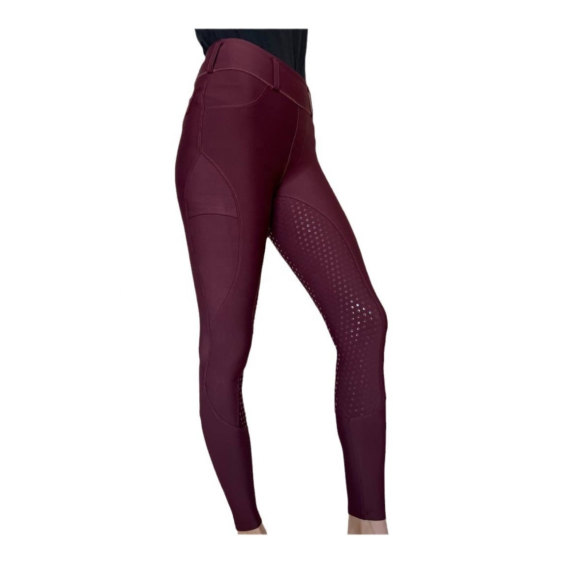 Huasite Equine Riding Leggings Female Grip Horse Riding Legging Women Breeches Wholesale Riding Pants Tights Equestrian Clothing