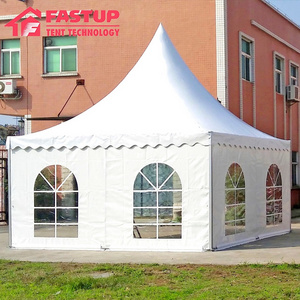 3x3 4x4 5x5 6x6m aluminum PVC Gazebo pinnacle Pagoda Tent in Guangzhou China