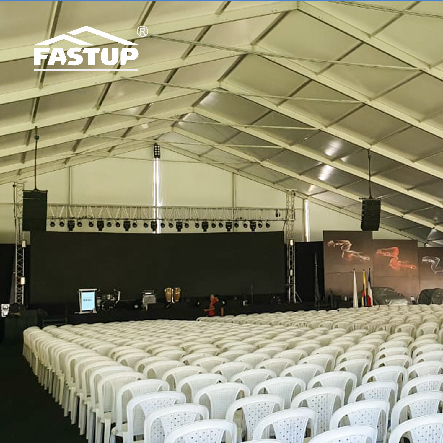 Church Tent 50x100m white PVC for events outdoor large marquee waterproof