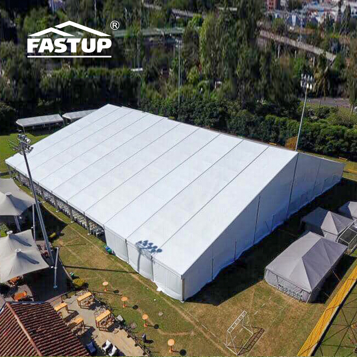 Church Tent 50x100m white PVC for events outdoor large marquee waterproof