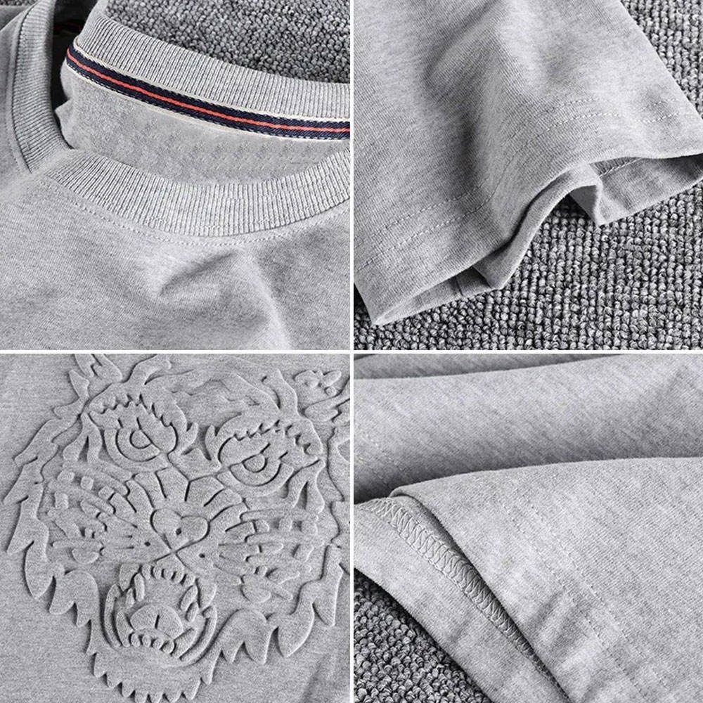 custom embossing Printing Clothes Logo 100% Cotton 3D Printing Emboss T-shirts Graphic Custom Embossed Logo T Shirts