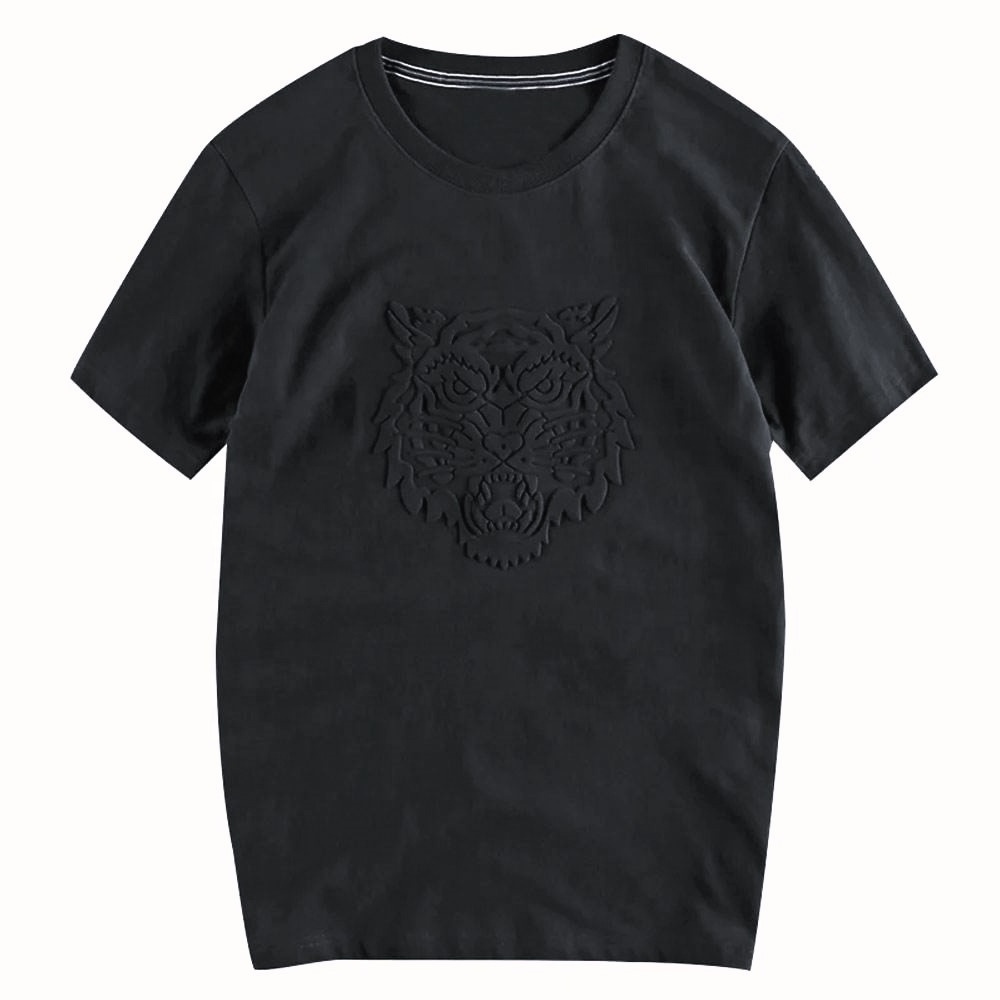 custom embossing Printing Clothes Logo 100% Cotton 3D Printing Emboss T-shirts Graphic Custom Embossed Logo T Shirts