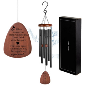 Custom Metal Aluminum Tube Wind Chimes Sympathy Bereavement Garden Ornaments for Weddings Memorials Outdoor Music Wind Chimes