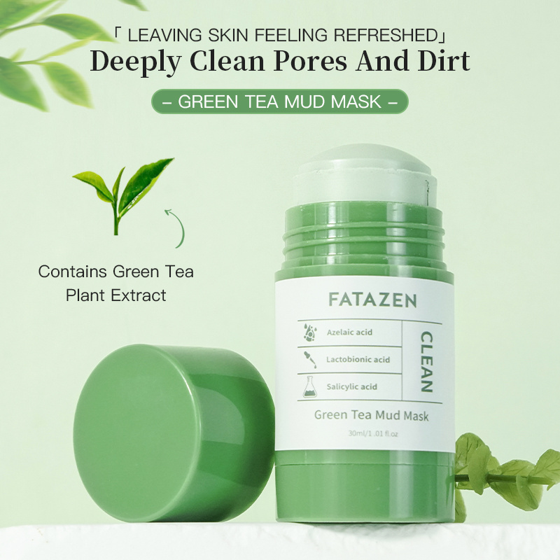 Wholesale Beauty Products Face Clay Mud Mask Skincare Green Tea Acne Rejuvenation Facial Mask OEM Deep Cleaning Facial Mud Mask