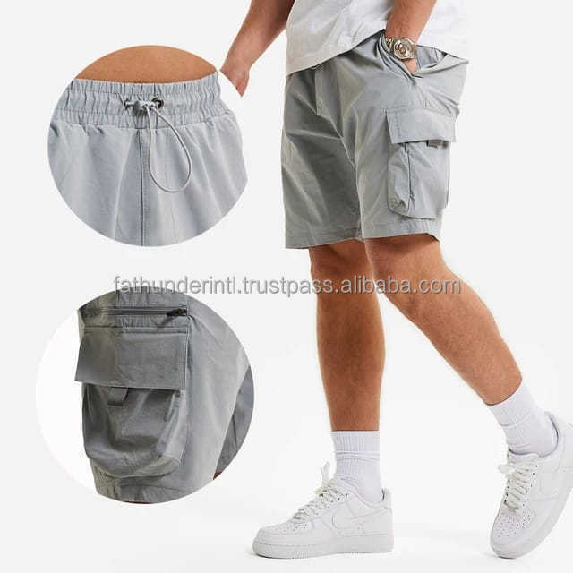 New Style Work Shorts Mens Half Pants Shorts With Pocket Custom Nylon Jogger Cargo Shorts For Men