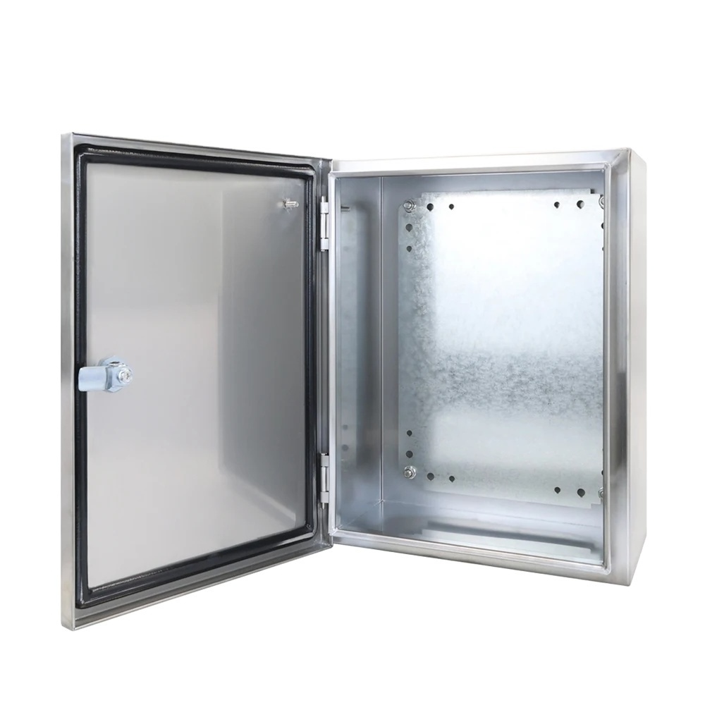 304 Stainless Steel Electrical Enclosures Waterproof Metal Junction Box IP66 Rated Corrosion-Resistant Highly Durable