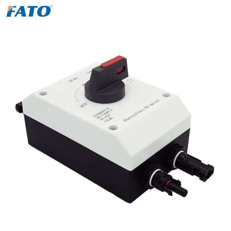 FATO Dc Solar Isolator Switch Pv 1000v 32A 4 Pole Main Switches Outdoor Waterproof Ip66