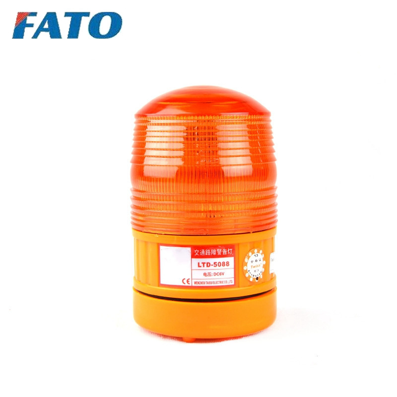 FATO LTD-5088 Solar Warning Light Traffic Flashing Beacon Led Rotating Beacon Tower Dry Battery Car light