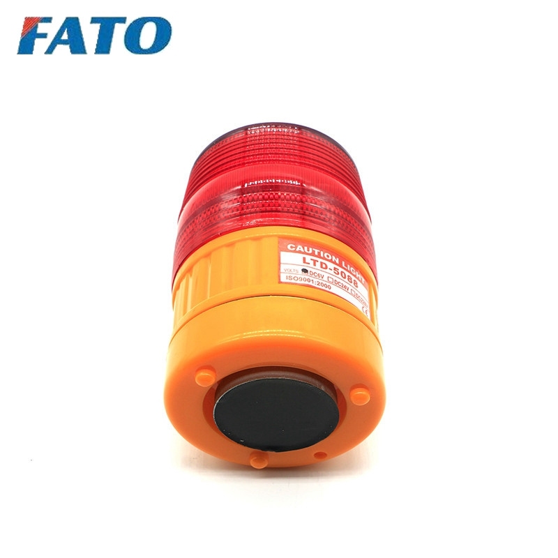 FATO LTD-5088 Solar Warning Light Traffic Flashing Beacon Led Rotating Beacon Tower Dry Battery Car light