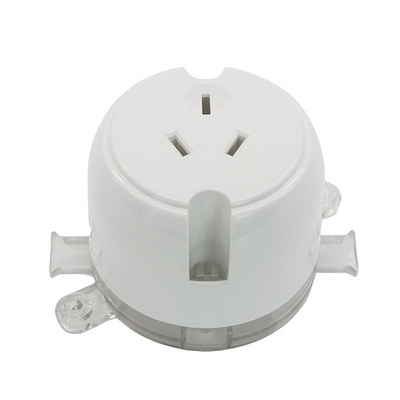 Australian Standard Circular Outlet SAA Approved Lamp Plug Mounted Ceiling Sockets 250V 10A Extension Power Cable