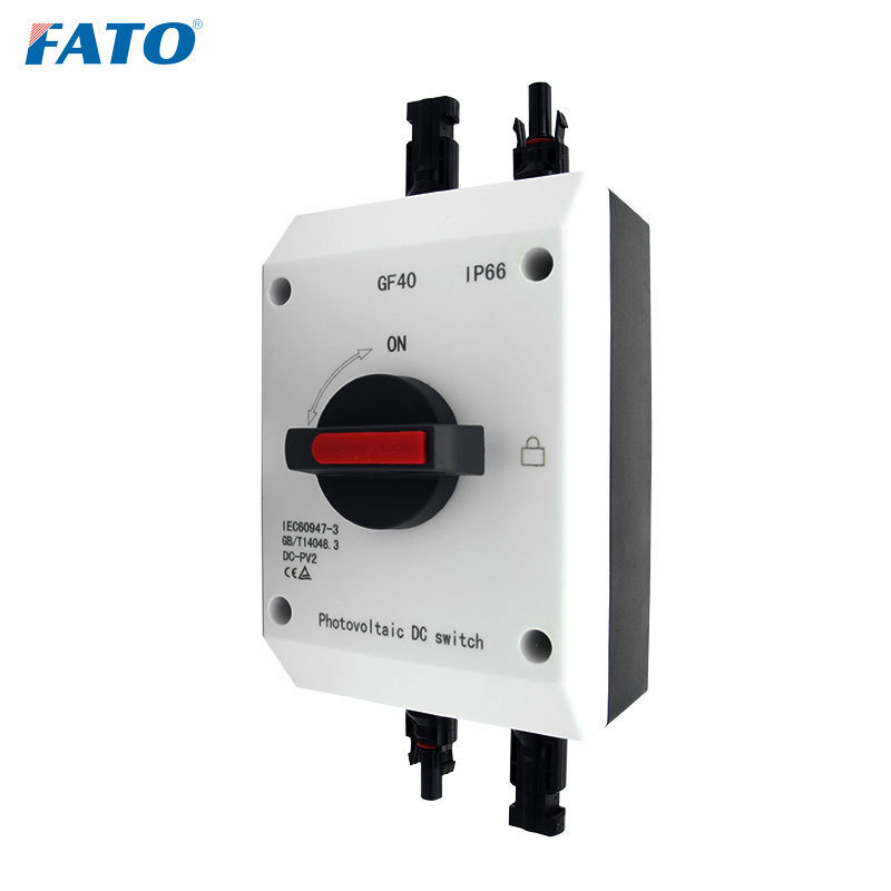 FATO Dc Solar Isolator Switch Pv 1000v 32A 4 Pole Main Switches Outdoor Waterproof Ip66