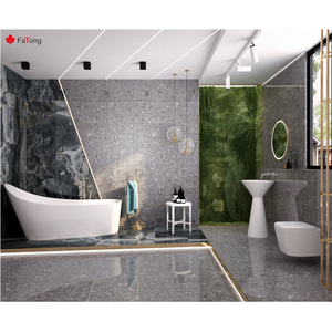 Foshan FaTong 600*1200mm Floor Marble Porcelain tile Dark Grey Interior Wall tile Indoor bathroom Tiles