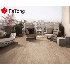 Wood Tiles Porcelain Floor Gray Rustic Wooden Ceramic Tile 250x1500 mm For Living Room