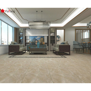 Foshan Fatong 600*1200mm Marble Porcelain Tile Light Brown Full Body Tiles Graphic Design Interior Tiles Room Modern Glossy