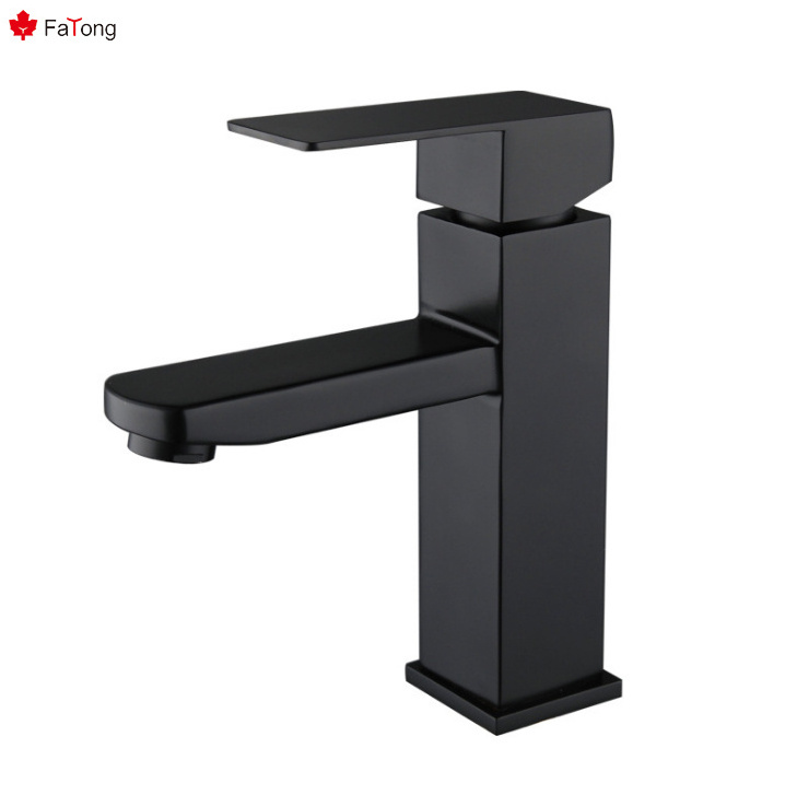 FOSHAN FATONG basin tap modern bathroom sink faucet water tap black basin faucet