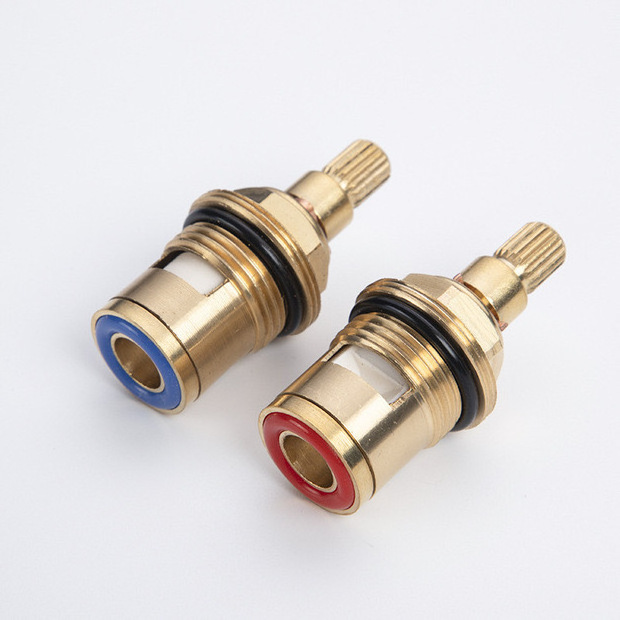 Faucet Brass Cartridge Customized  Mixer Water Tap Stem Tapware Cold Cartridge Hot Water Cartridge