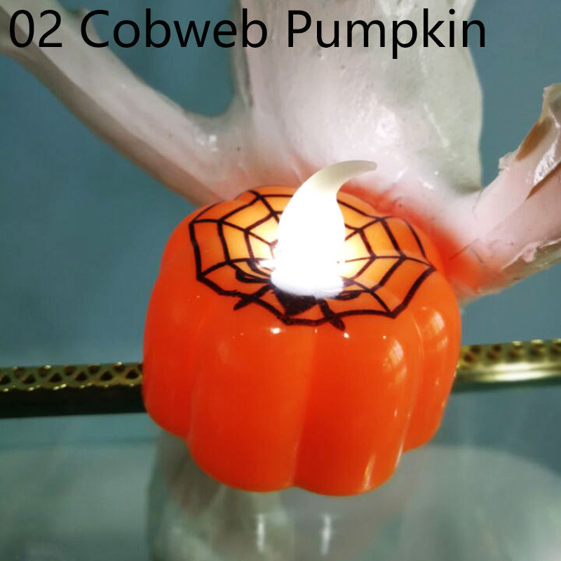 Halloween electronic candle lights LED Pumpkin Skull Halloween Decorations Props