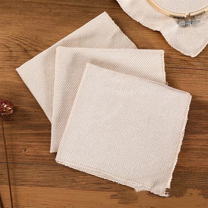 24cm 28cm 36cm Needlework Fabric Linen Needlework Fabric Monk Cloth for Punch Needle Rug-Punch Needles & Pinch Needle