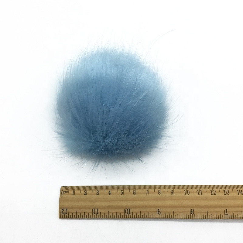 Winter Hats Pom Poms Knitting Hats Keychain DIY Craft Accessory Pompom Ball Faux Fur Pompom Faux Rabbit Fur