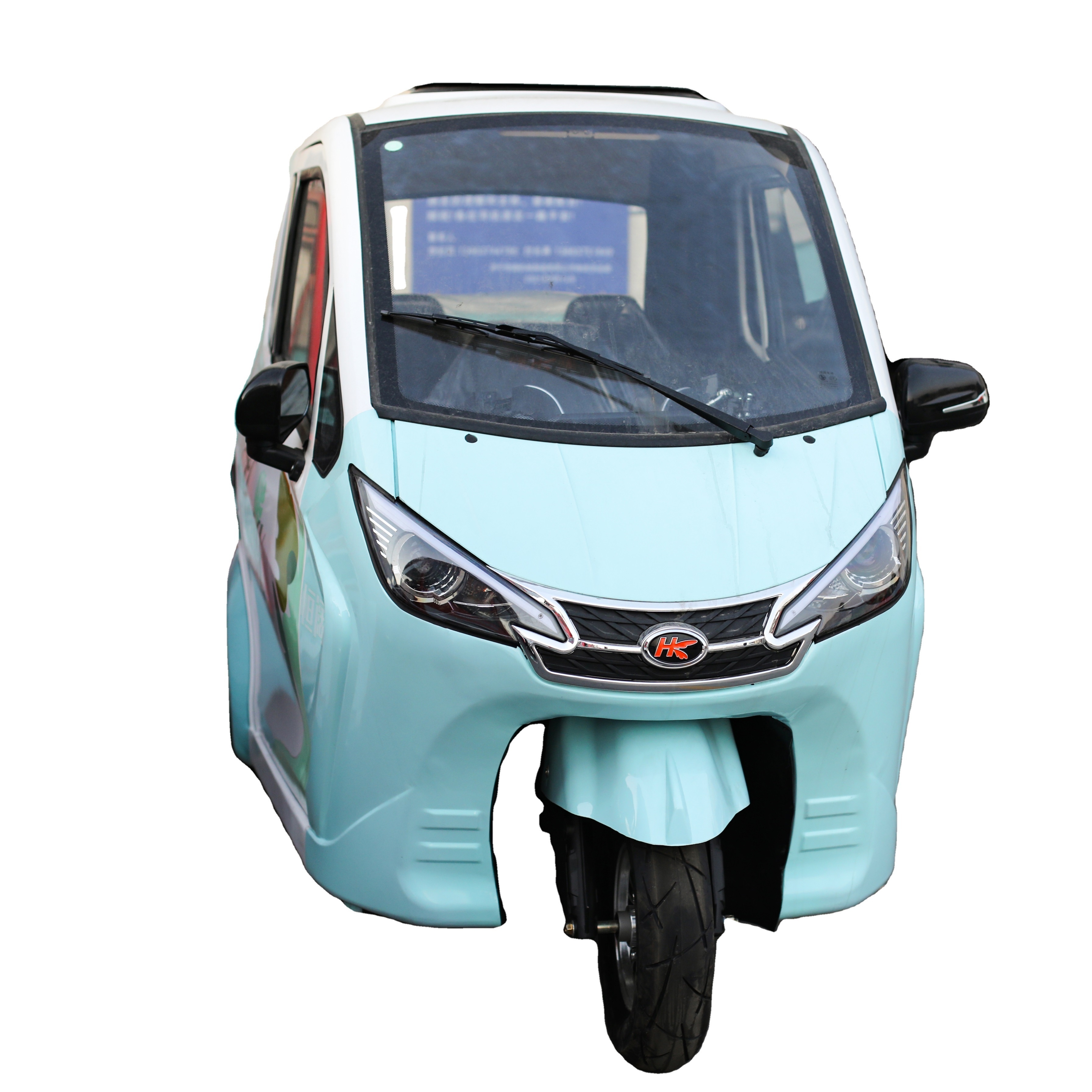 delivery electric cargo tricycle enclosed cabin electric tricycle bike for sale