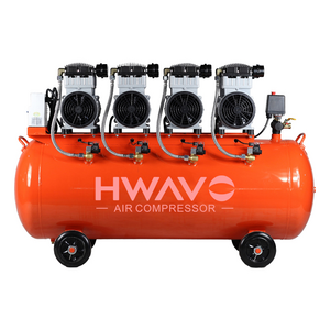 Wholesale industrial electrical silent air compressor 200L small 8 bar electric oil free air compressor for car washing