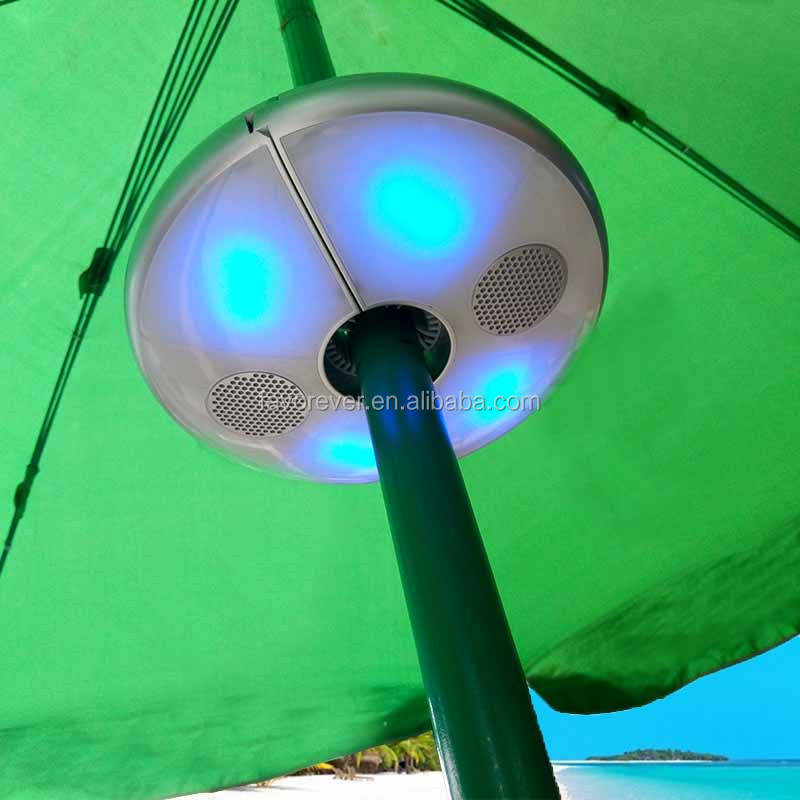 Hot Sell Outdoor umbrella LED light speaker