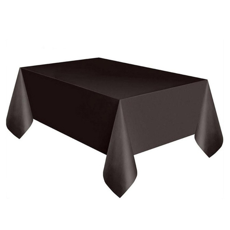 Rectangle Tablecloth Disposable Plastic Table Covers Pure ColorsWipe Clean Party Table Cloth Covers