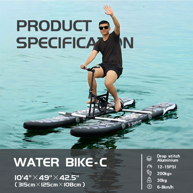 Favorite 2024 New Style water bike leisure prices foot pedal boats floating bicycle for sale