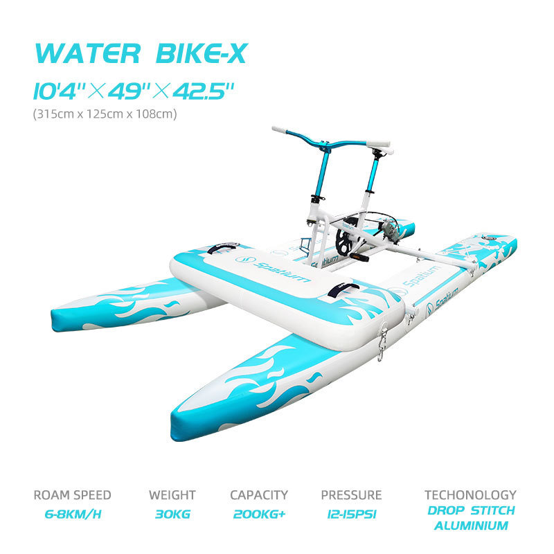 FAVORITE Stock in Eu/Us/Ru/AU warehouse New Style water bike leisure prices foot pedal boats floating bicycle for sale