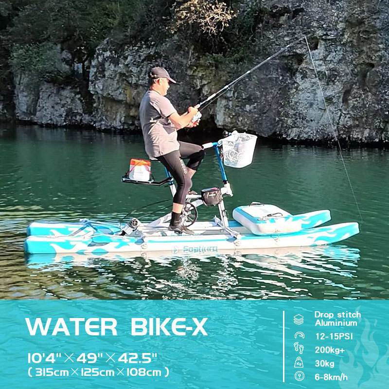 FAVORITE Stock in Eu/Us/Ru/AU warehouse New Style water bike leisure prices foot pedal boats floating bicycle for sale