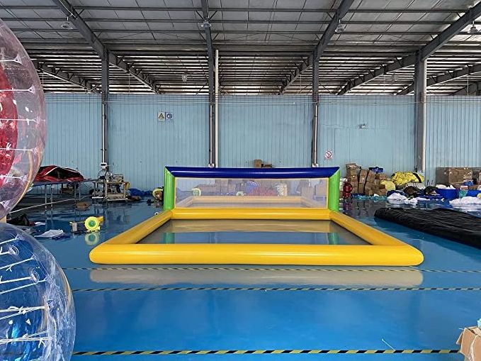 Favorite customized inflatable beach game floating water volleyball court For water sports