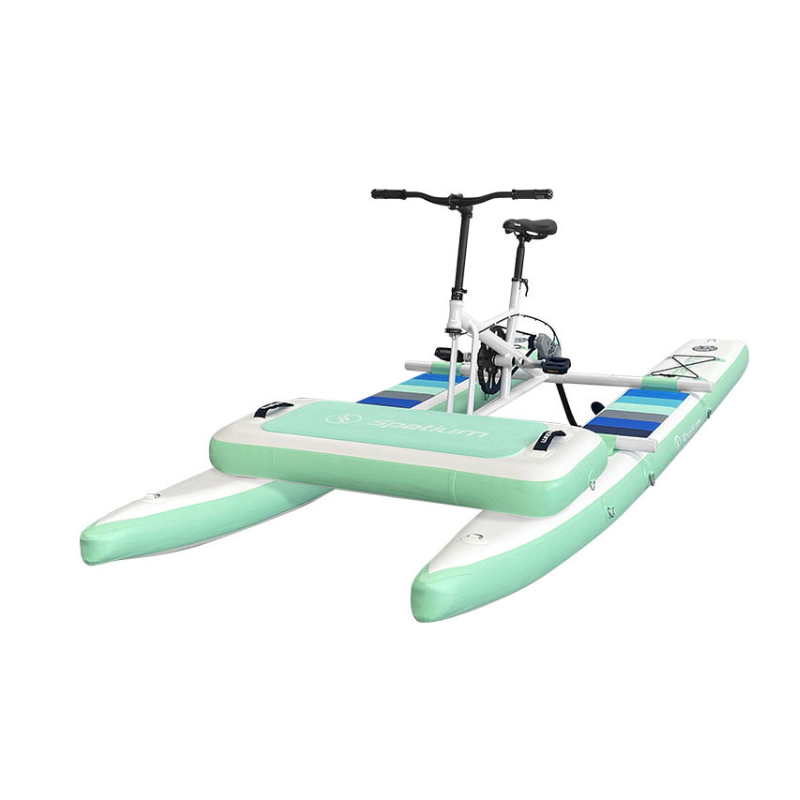 Favorite 2024 Stock New Trendy Inflatable water boat water hydrofoil bike pedal boats for sale