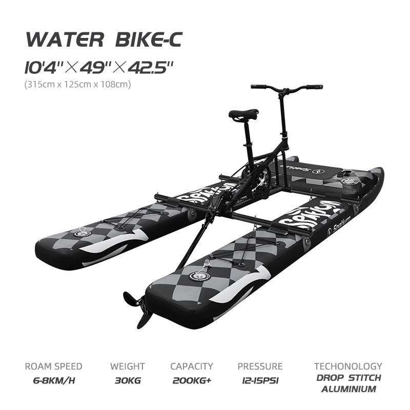 Favorite 2024 New collection water sports equipment inflatable water bicycle floating bike for sale